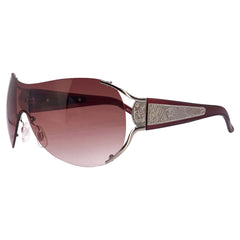 COUTURE Rimless Oversized Shield Sunglasses-Giant Vintage Eyewear
