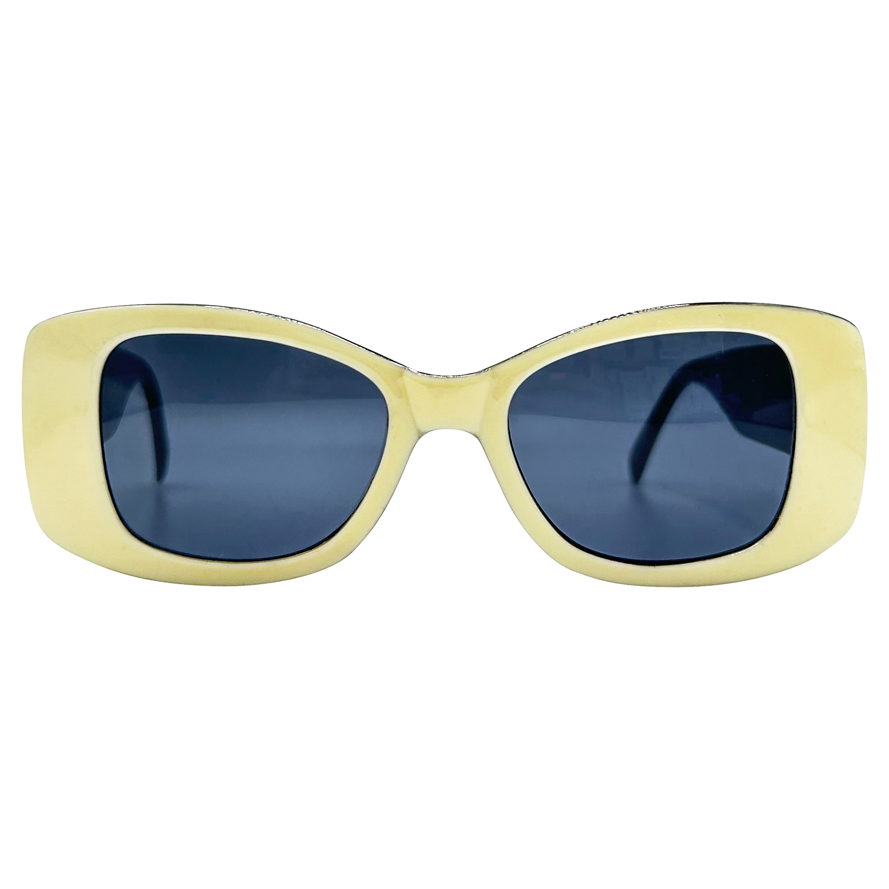 CRAWFORD White Cat-Eye Sunglasses *As Seen On: Maya Erskine*