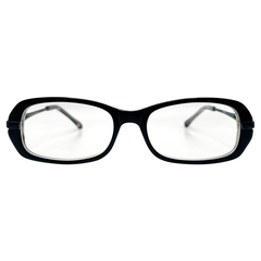 CURLY Small Clear Rectangular 90s Vintage Frame | Premium-Giant Vintage Eyewear