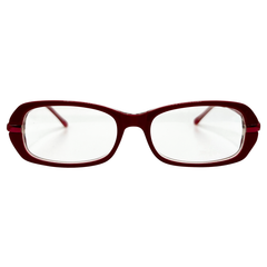 Small Clear Lens Red 90s Vintage Frames