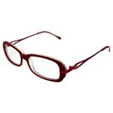 Clear Lens Glasses Red 90s Vintage Frames