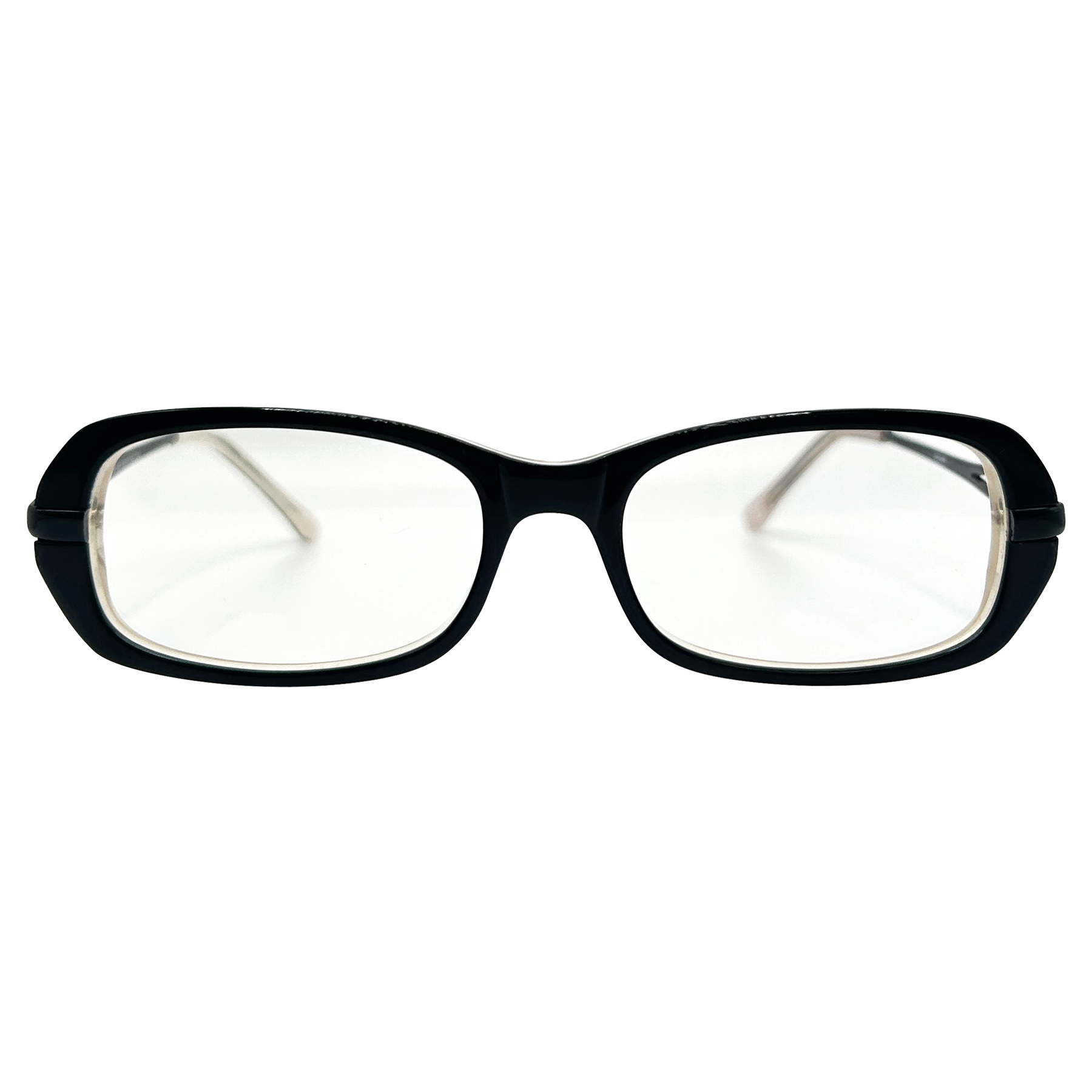CURLY Small Clear Rectangular 90s Optical Frame