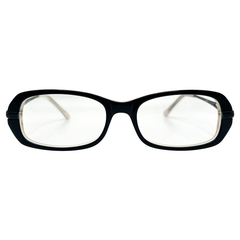 CURLY Small Clear Rectangular 90s Vintage Frame | Premium-Giant Vintage Eyewear