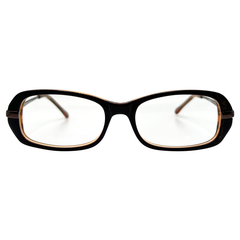 CURLY Small Clear Rectangular 90s Vintage Frame | Premium-Giant Vintage Eyewear