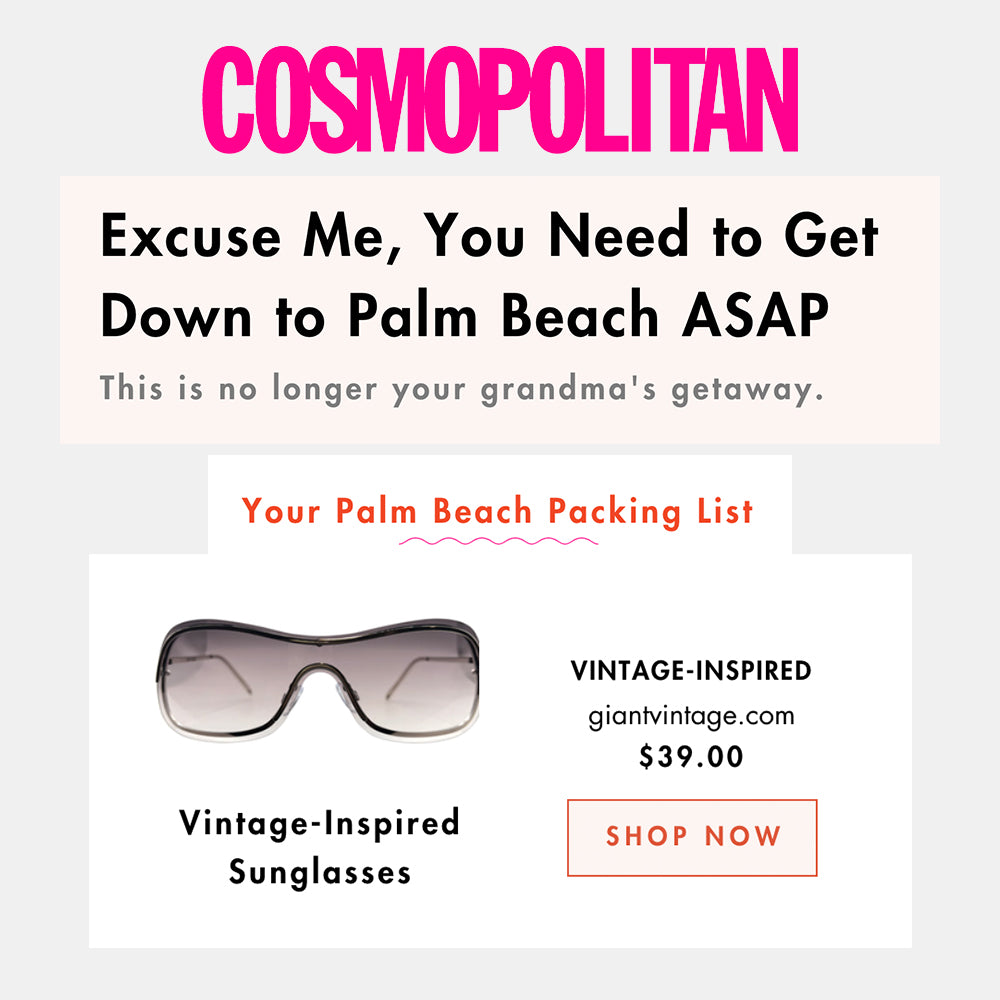 cosmo article featuring REDS sunglasses