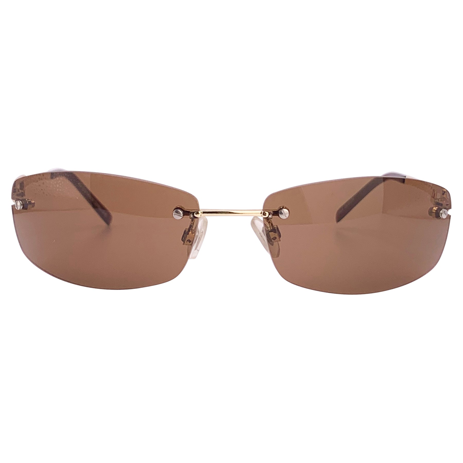SPIKED Y2K Rimless Sunglasses-Giant Vintage Eyewear