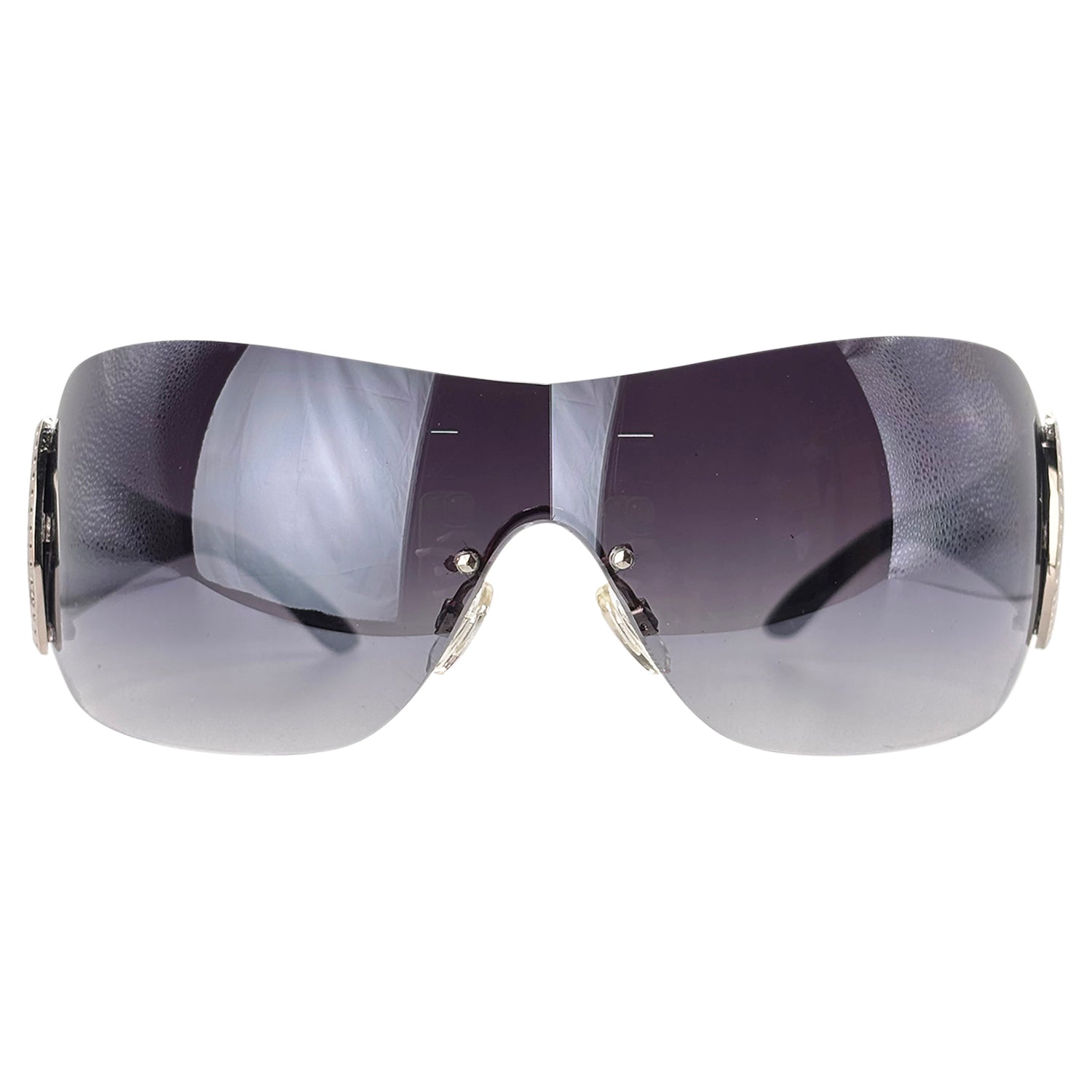 DELICIOUS Rimless Shield Sunglasses-Giant Vintage Eyewear