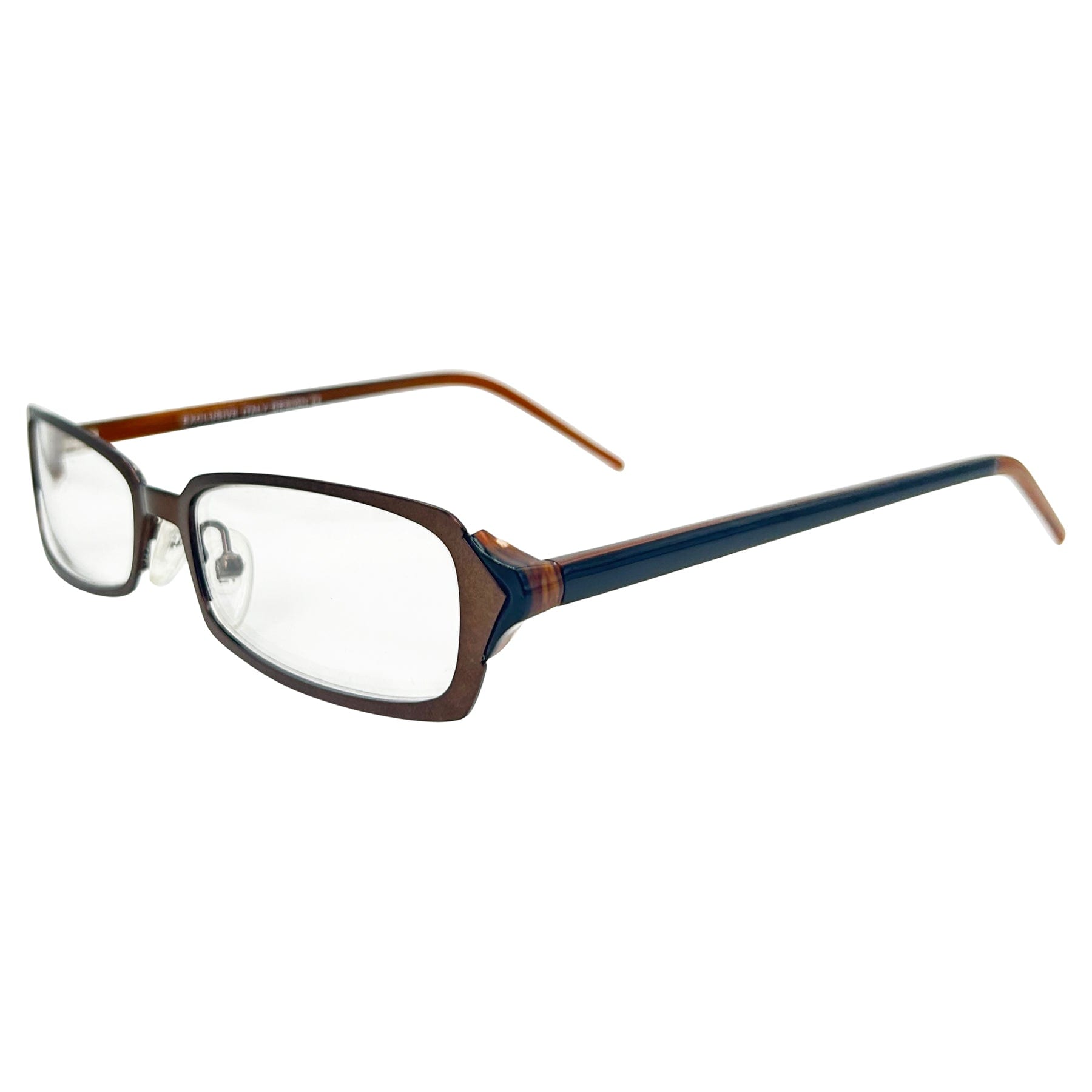 DESIRE Clear Rectangular 90s Bayonetta-Style Glasses | Premium