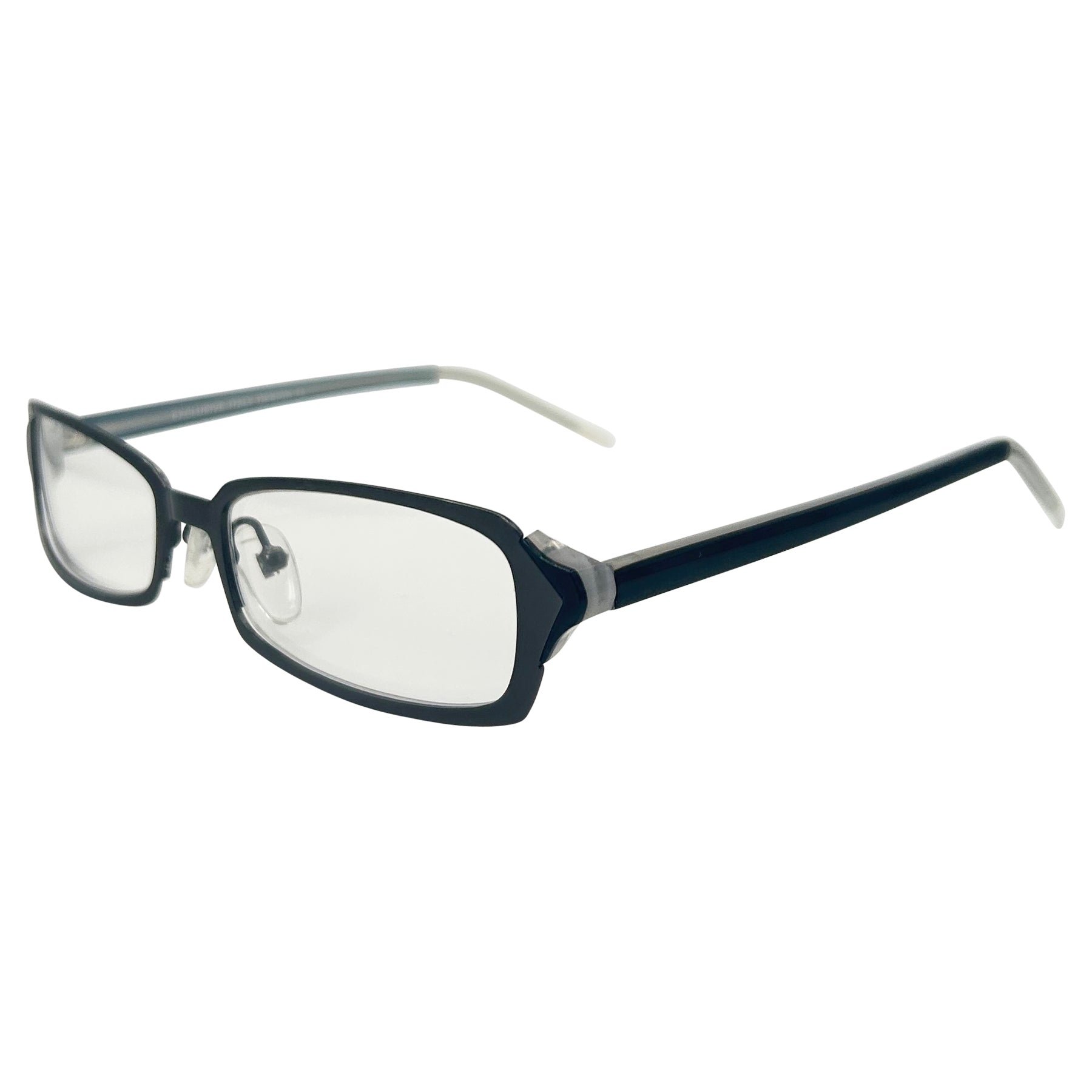 Shop Vintage Desire Clear Rectangular 90s Bayonetta-Style Glasses