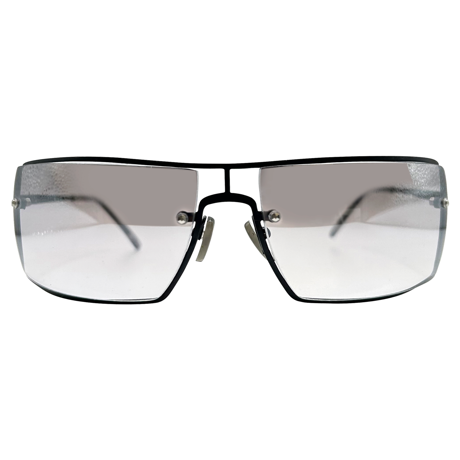 DISKO Y2K SunglassesGunmetal/Grey Flash-Giant Vintage Eyewear