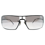 DISKO Y2K SunglassesGunmetal/Grey Flash-Giant Vintage Eyewear