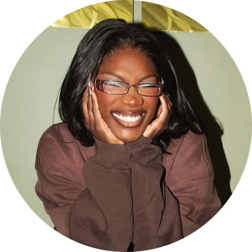 Doechii wearing Safari Clear glasses