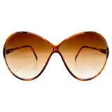 ECCENTRIC Boho Chic Oversized SunglassesTortoise/Amber-Giant Vintage Eyewear
