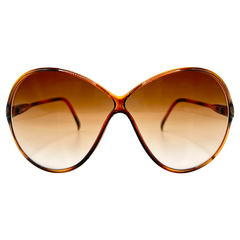 ECCENTRIC Boho Chic Oversized SunglassesTortoise/Amber-Giant Vintage Eyewear