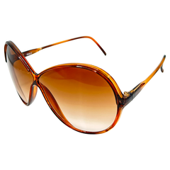 ECCENTRIC Boho Chic Oversized SunglassesTortoise/Amber-Giant Vintage Eyewear