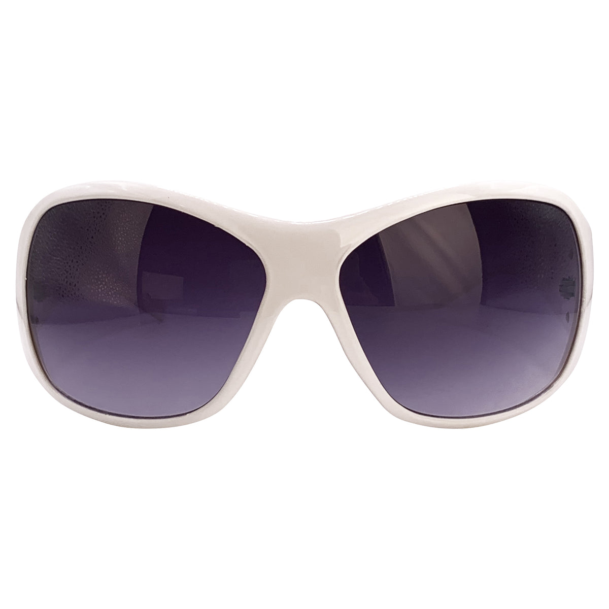 EXPENSIVE TASTE Oversized Shield SunglassesWhite-Giant Vintage Eyewear