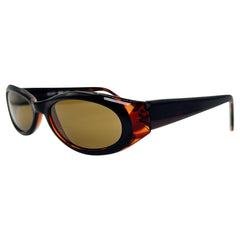 90s style tortoise sunglasses with a brown lens