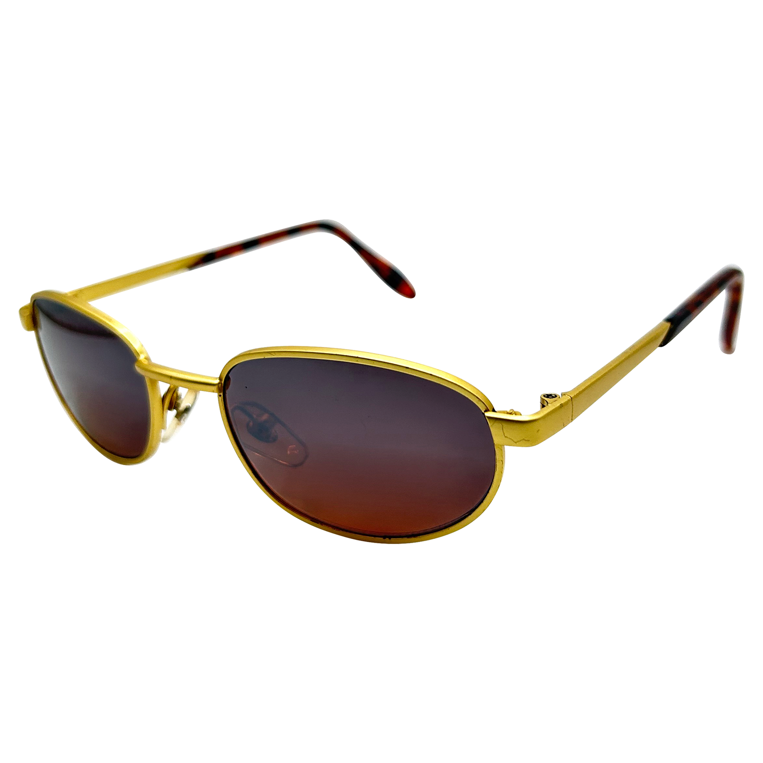 FAST LANE 90s Sunglasses | Blue-Blocker | Day DrivingGold-Giant Vintage Eyewear