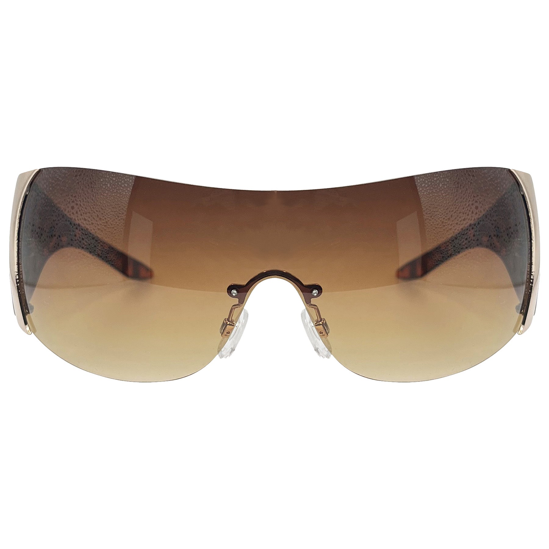 FERGALICIOUS Rimless Shield Sunglasses-Giant Vintage Eyewear