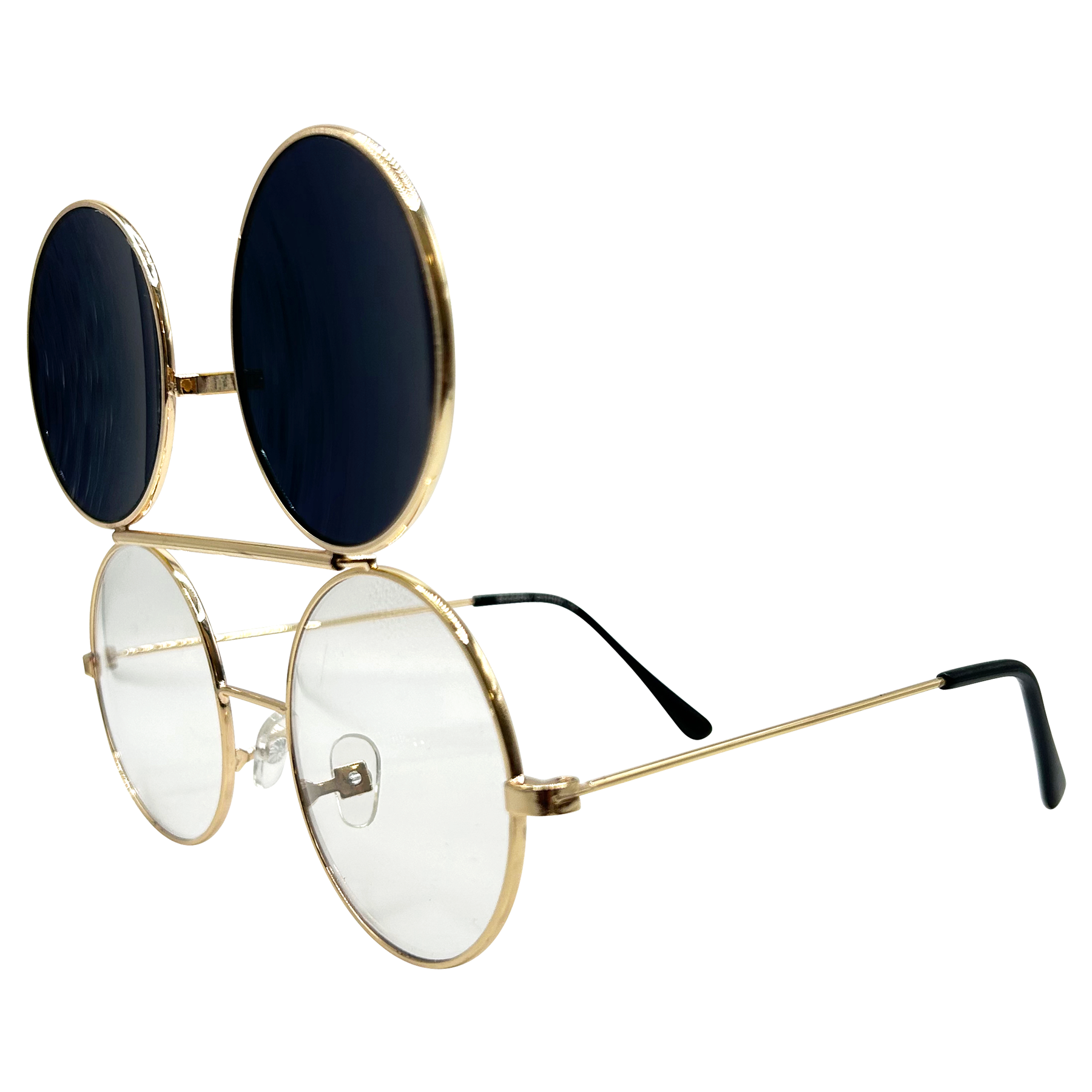 FLIP-CO Gold/Fire Flip-Up Sunglasses