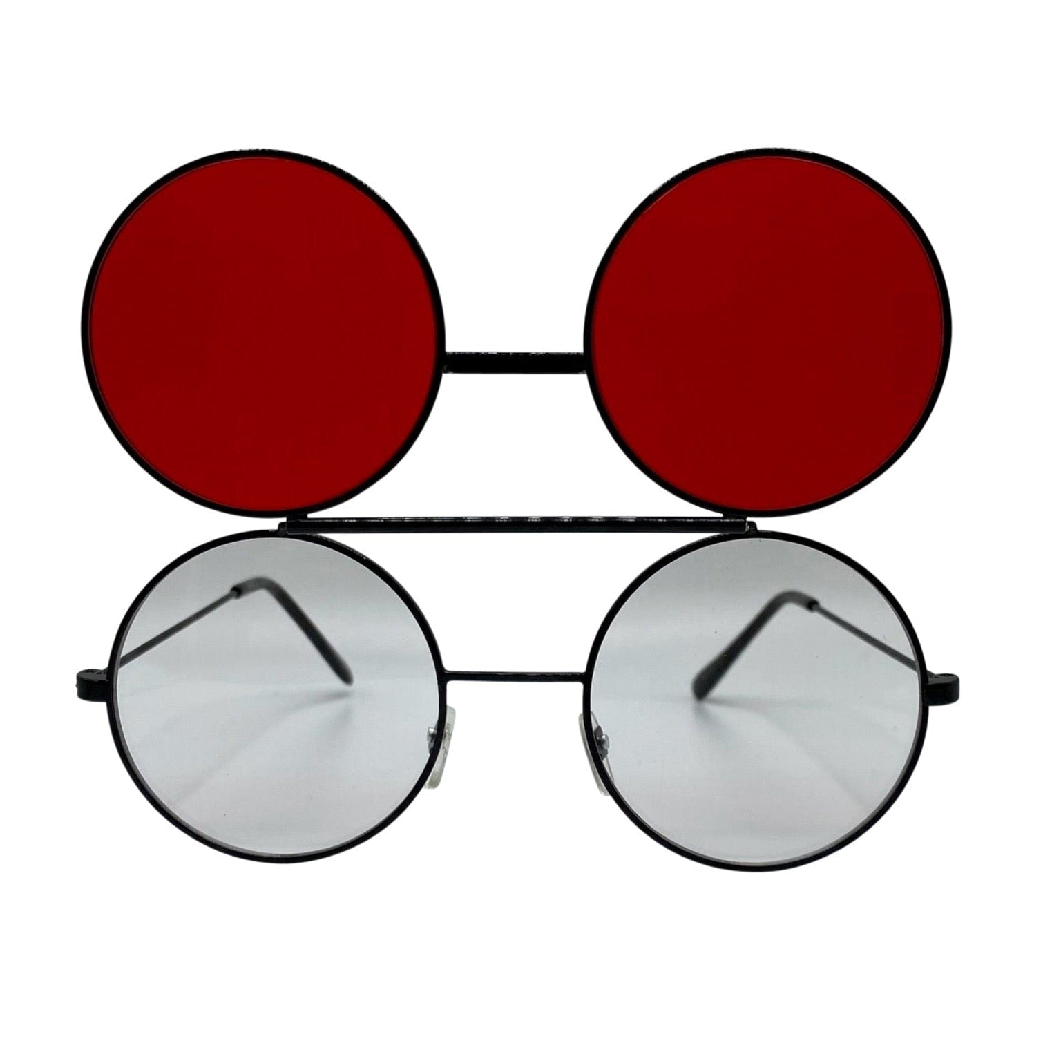 FLIP-CO Black/Red Flip-Up Sunglasses