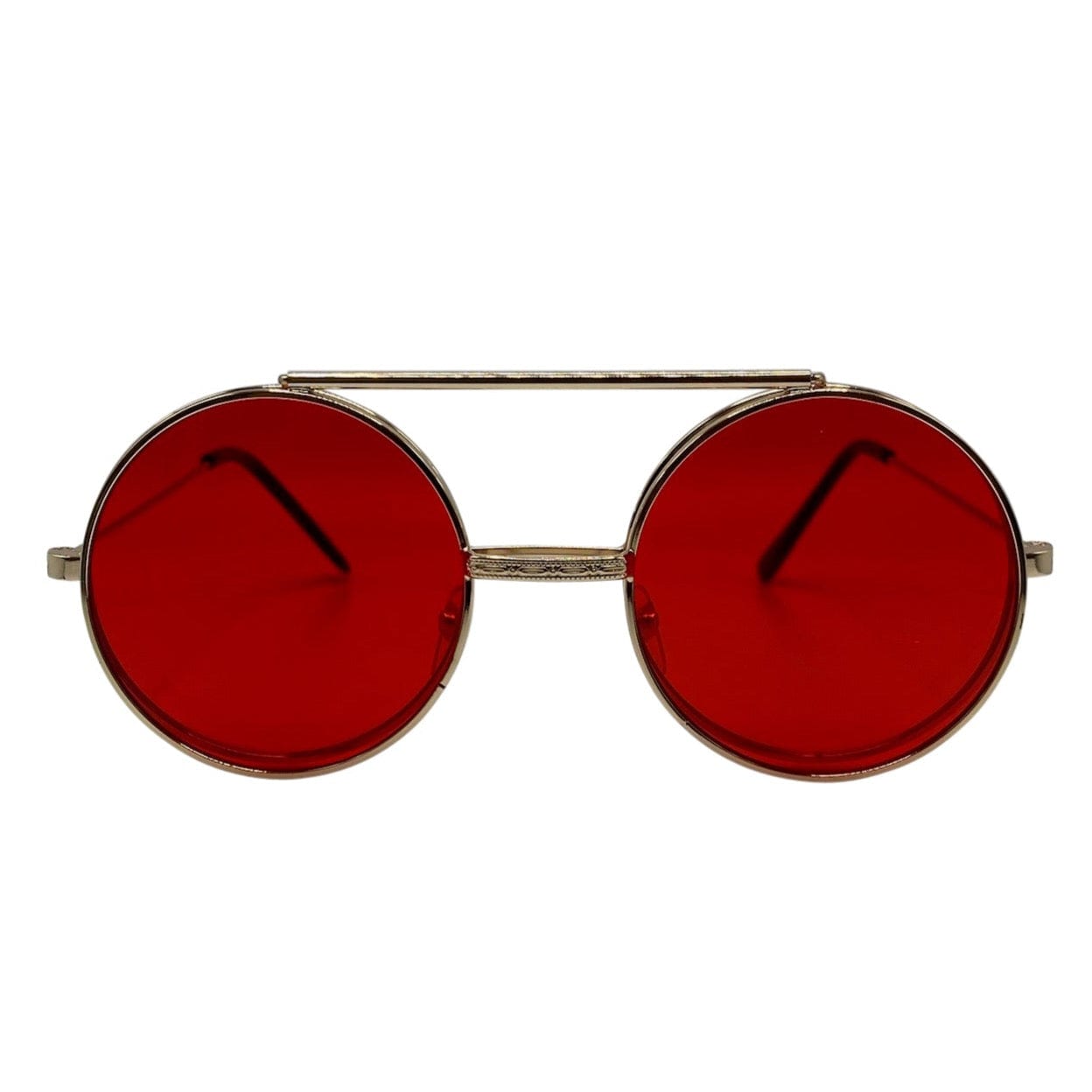 FLIP-CO Gold/Red Flip-Up Sunglasses