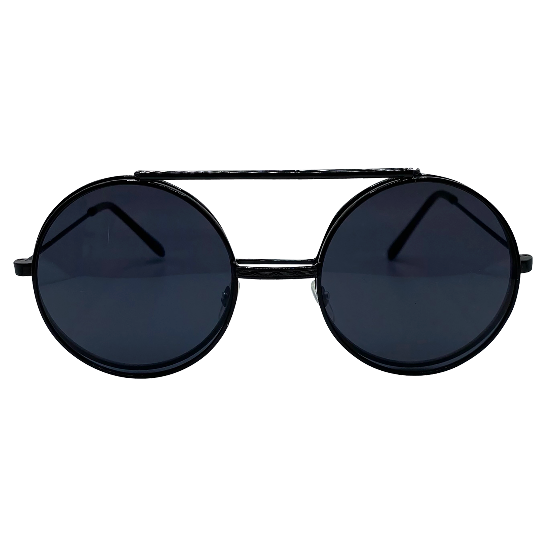 FLIP-POP Black/Super Dark 80s/90s Flip-Up Sunglasses