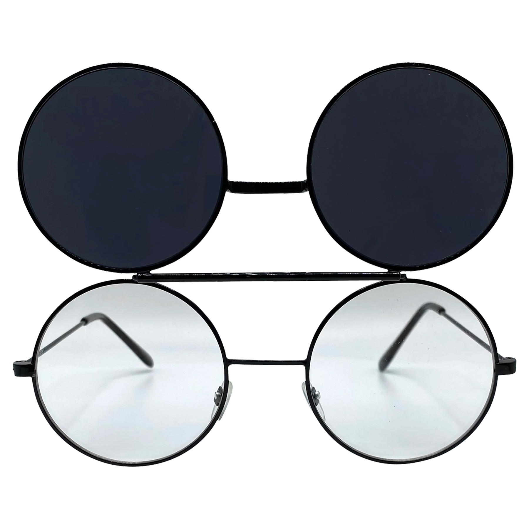 Shop FLIP POP black steampunk flip up sunglasses Giant Vintage Eyewear