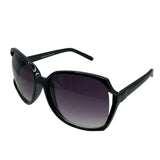 FONDA Oversized Square 70s SunglassesBlack-Giant Vintage Eyewear