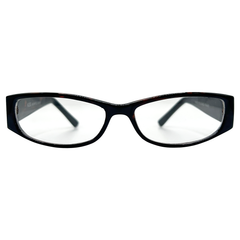 FRAGILE Small Clear Rectangular 90s Glasses-Giant Vintage Eyewear