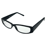 FRAGILE Small Clear Rectangular 90s GlassesBlack-Giant Vintage Eyewear
