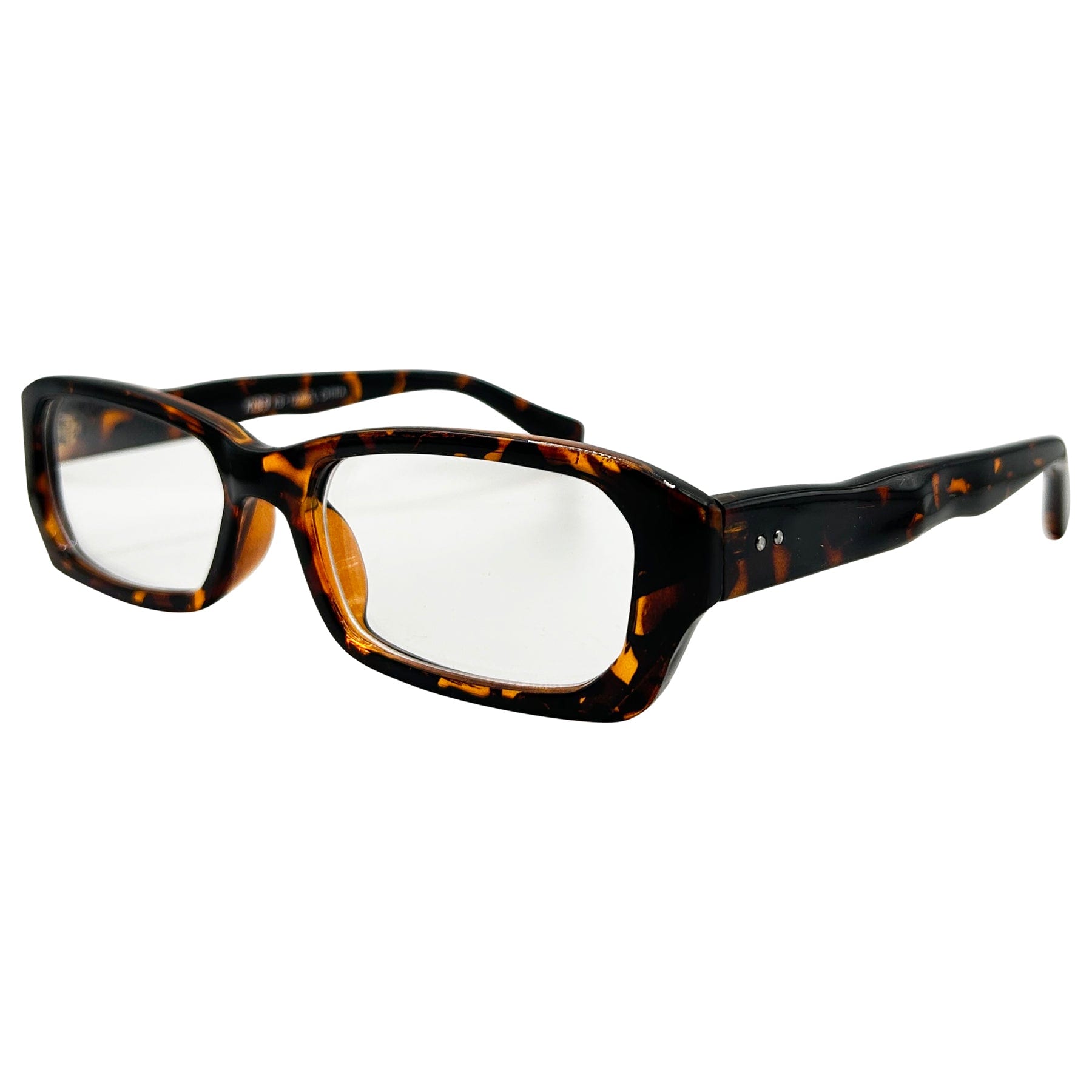 tortoise shell sunglasses with a retro 90s style frame