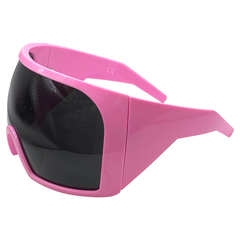FROZE Oversized Futuristic Shield SunglassesPink-Giant Vintage Eyewear