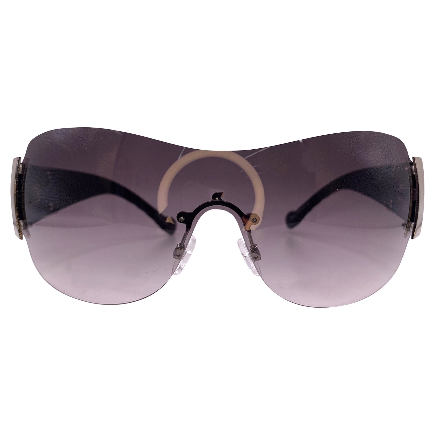GAGGED Y2K Rimless Shield Sunglasses | Giant Vintage Eyewear