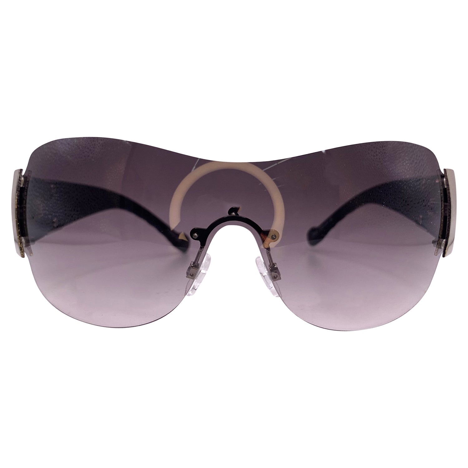 GAGGED Y2K Rimless Shield Sunglasses-Giant Vintage Eyewear