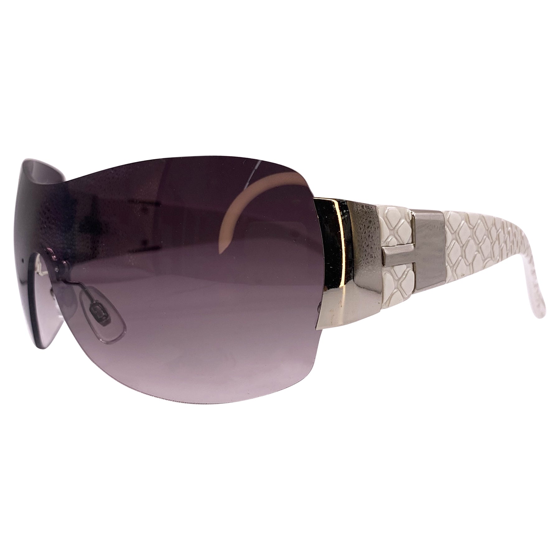 希少✨Y2K Loewe Sunglasses Rimless Vintage GAGGED Y2K Rimless Shield Sunglasses | Giant Vintage Eyewear