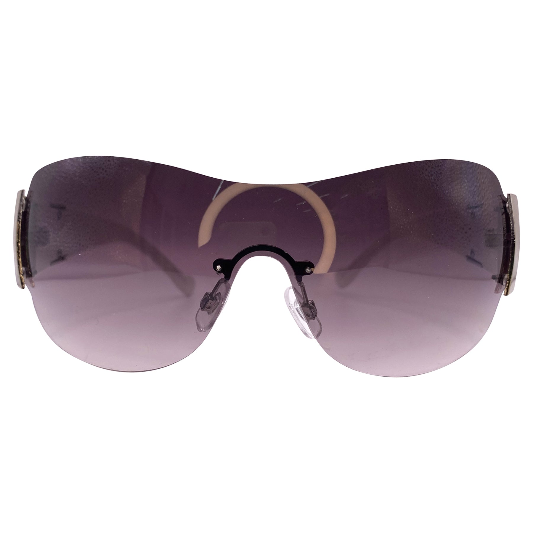 GAGGED Y2K Rimless Shield Sunglasses | Giant Vintage Eyewear