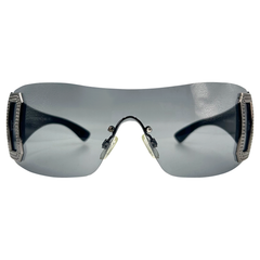 GHOSTED Super Dark Rimless Shield SunglassesSuper Dark-Giant Vintage Eyewear