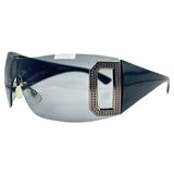 GHOSTED Super Dark Rimless Shield SunglassesSuper Dark-Giant Vintage Eyewear