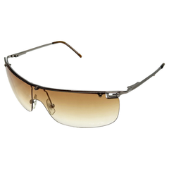 GiGi ALLEN Silver/Amber Y2k Rimless SunglassesSilver/Amber-Giant Vintage Eyewear