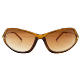 GINGER 90s SunglassesBrown Jelly/Amber-Giant Vintage Eyewear