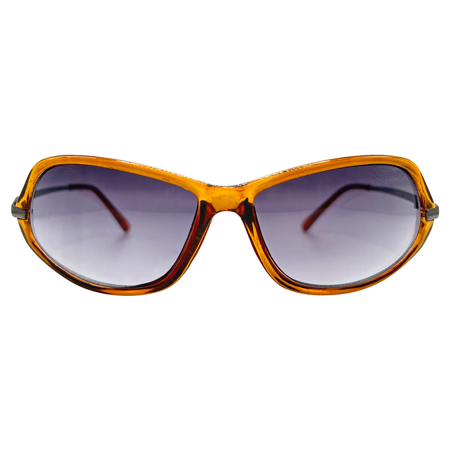 GINGER 90s SunglassesBrown Jelly/Smoke-Giant Vintage Eyewear