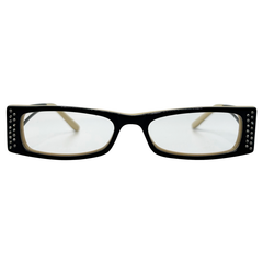 SOULLESS Small Clear Rectangular 90s Glasses-Giant Vintage Eyewear