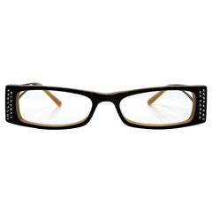 SOULLESS Small Clear Rectangular 90s Glasses-Giant Vintage Eyewear