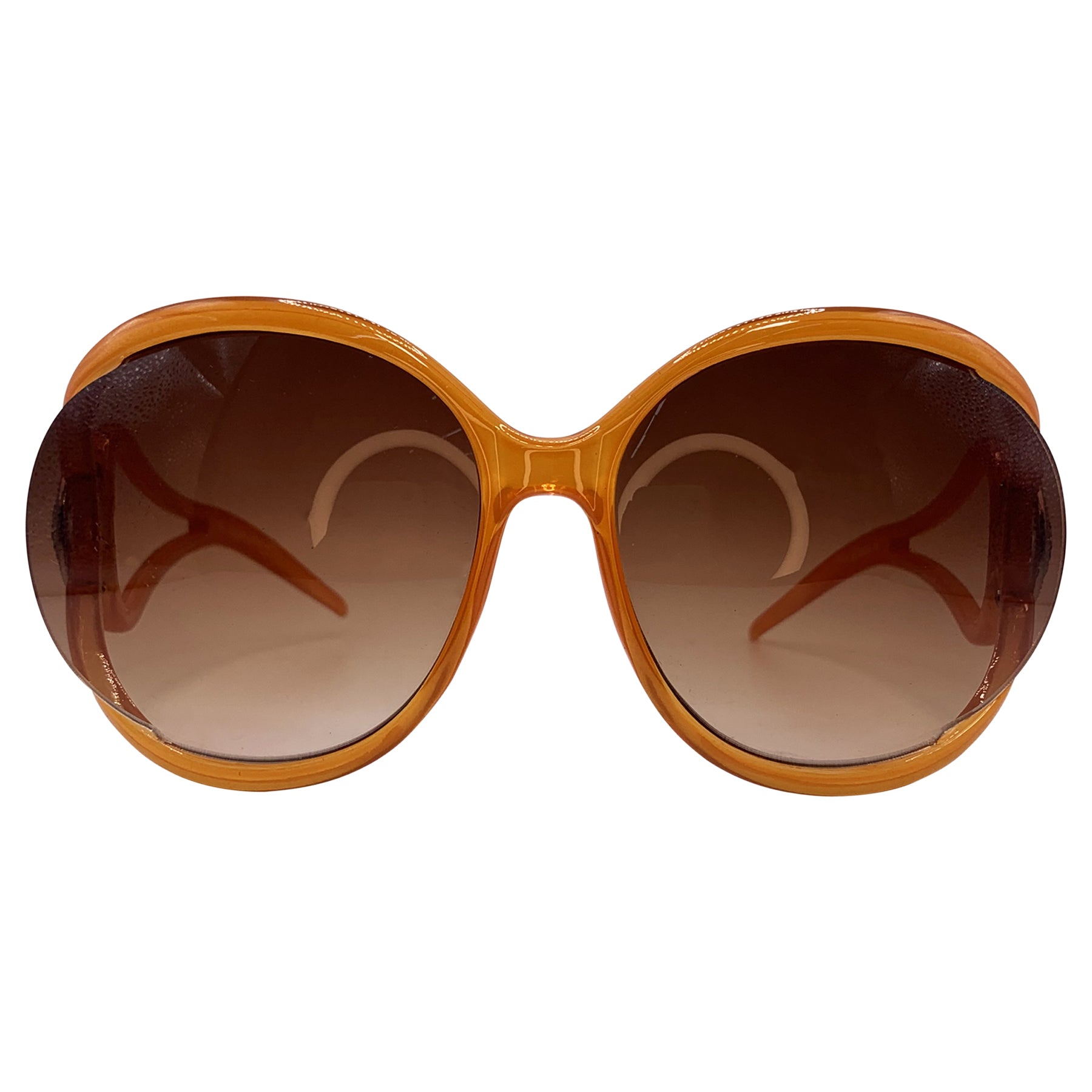 GOOD GIRL Round Oversized Boho Sunglasses -Giant Vintage Eyewear