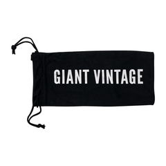 Giant Vintage Logo Soft Reusable Sunglasses Pouch with DrawstringGV Logo-Giant Vintage Eyewear