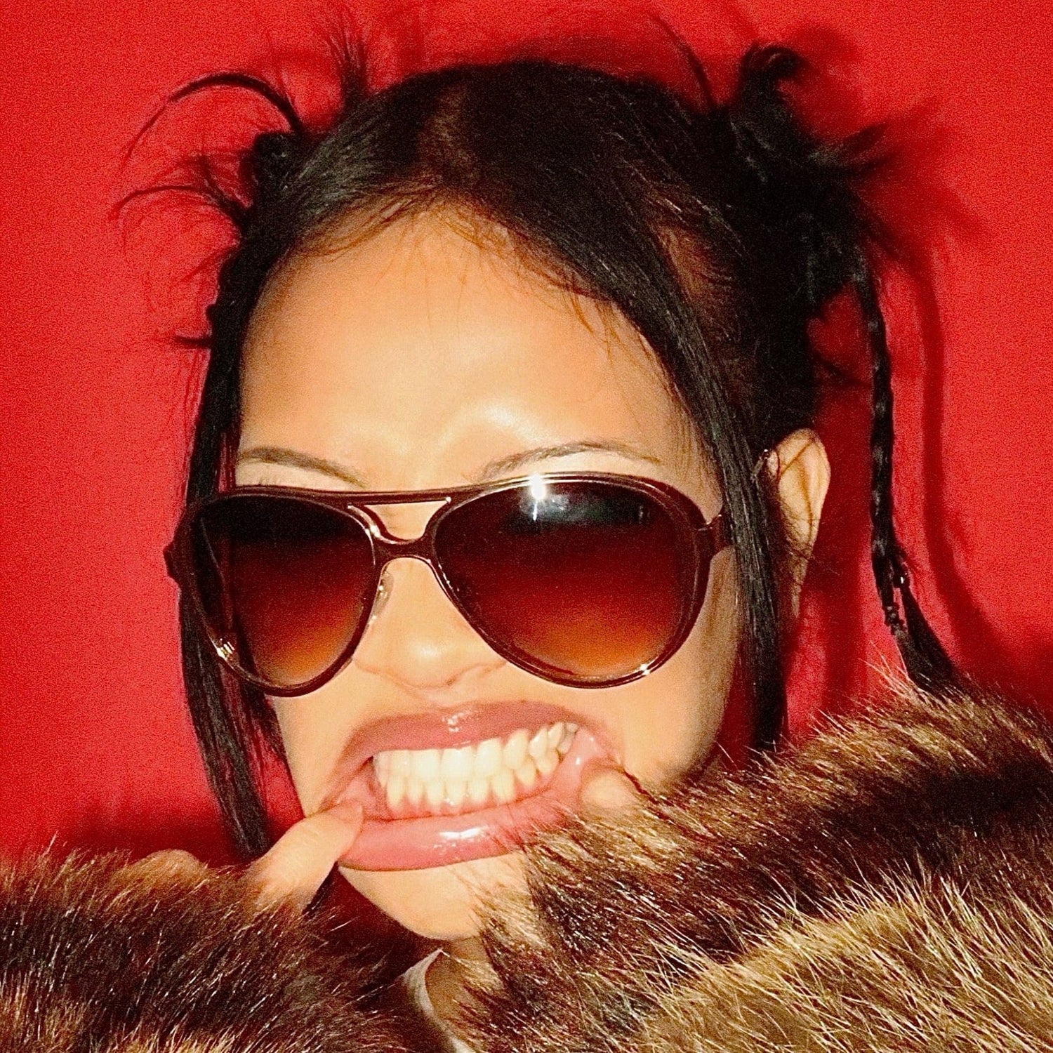 ABSOLUTELY Aviator 70s Sunglasses-Giant Vintage Eyewear