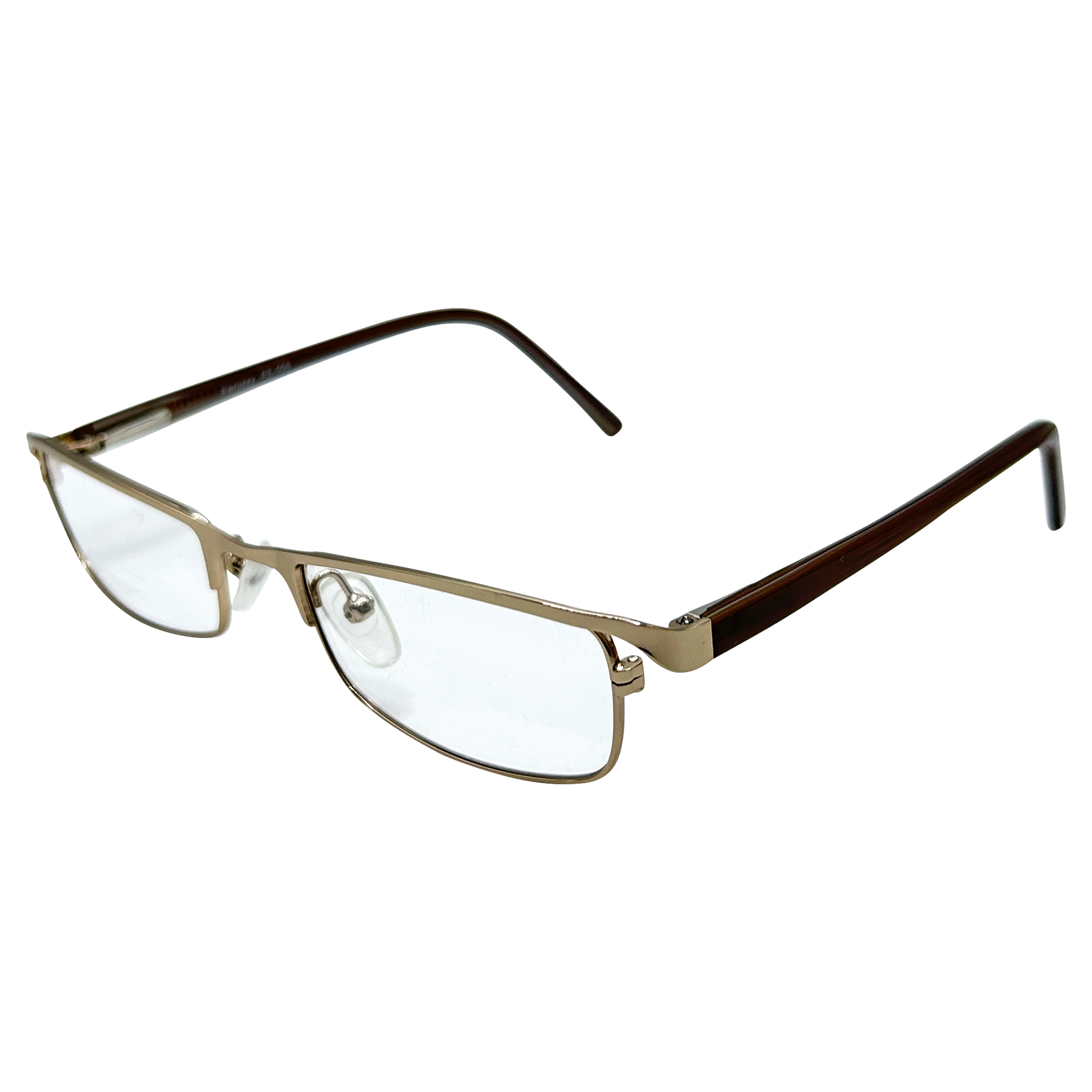 BLINDSIDED Small Clear Rectangular 90s Glasses