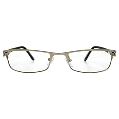 BLINDSIDED Small Clear Rectangular 90s Glasses-Giant Vintage Eyewear