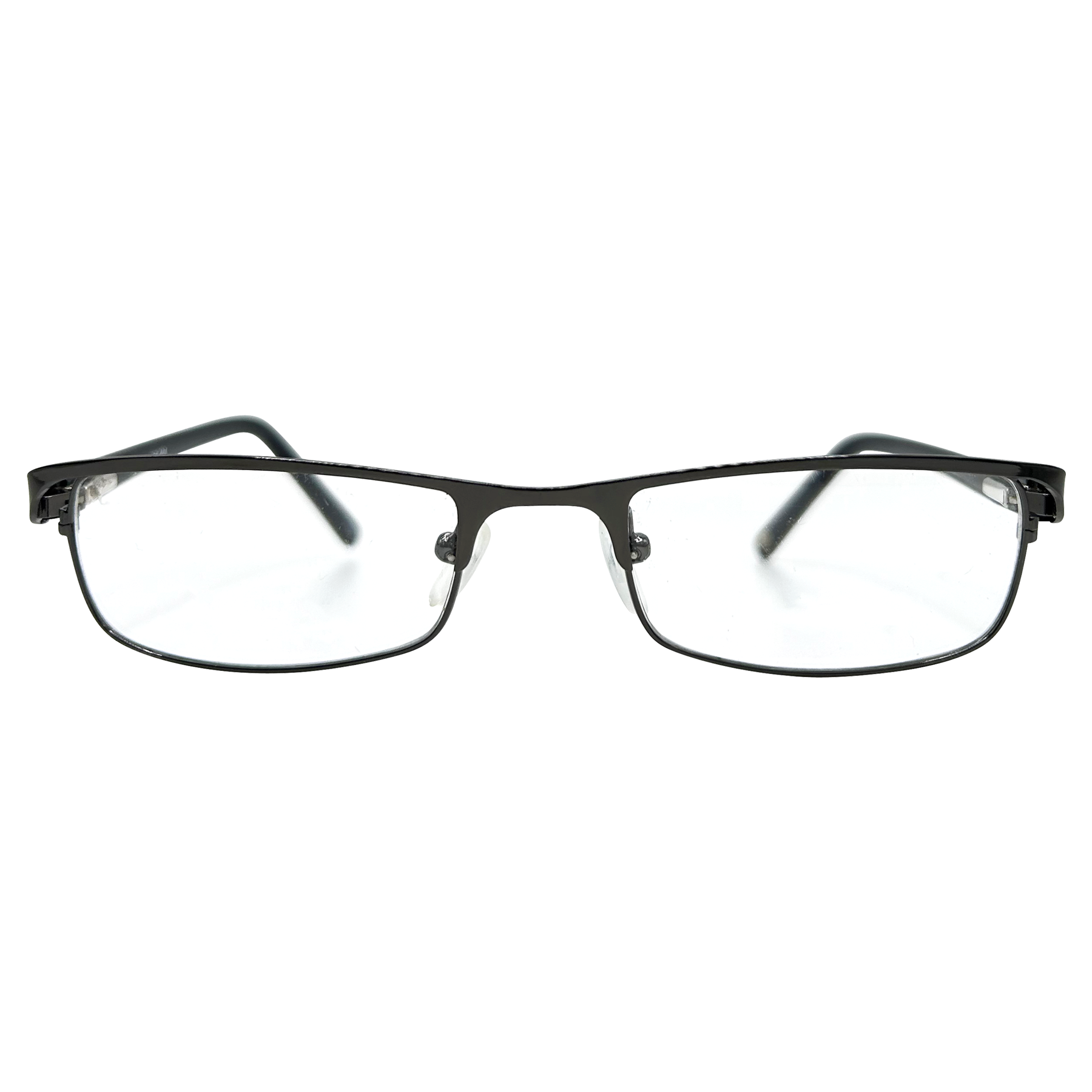 BLINDSIDED Small Clear Rectangular 90s Glasses